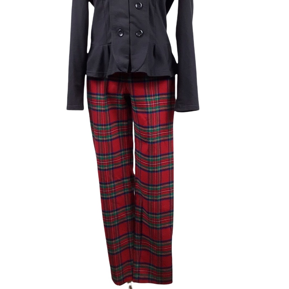 Vineyard Vines Plaid Slim Fit Ankle Length Midrise Pants Size 0